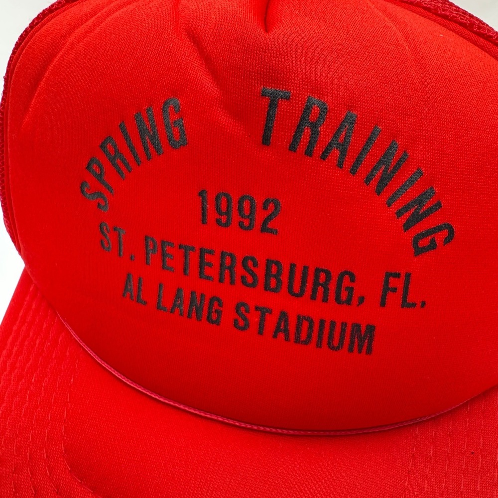 1992 Spring Training St Petersburg Florida YoungAn Trucker Hat SPOT Cardinals